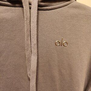ALO Accolade Hoodie - Steel Gray, Size: M-L, 24in pit to pit